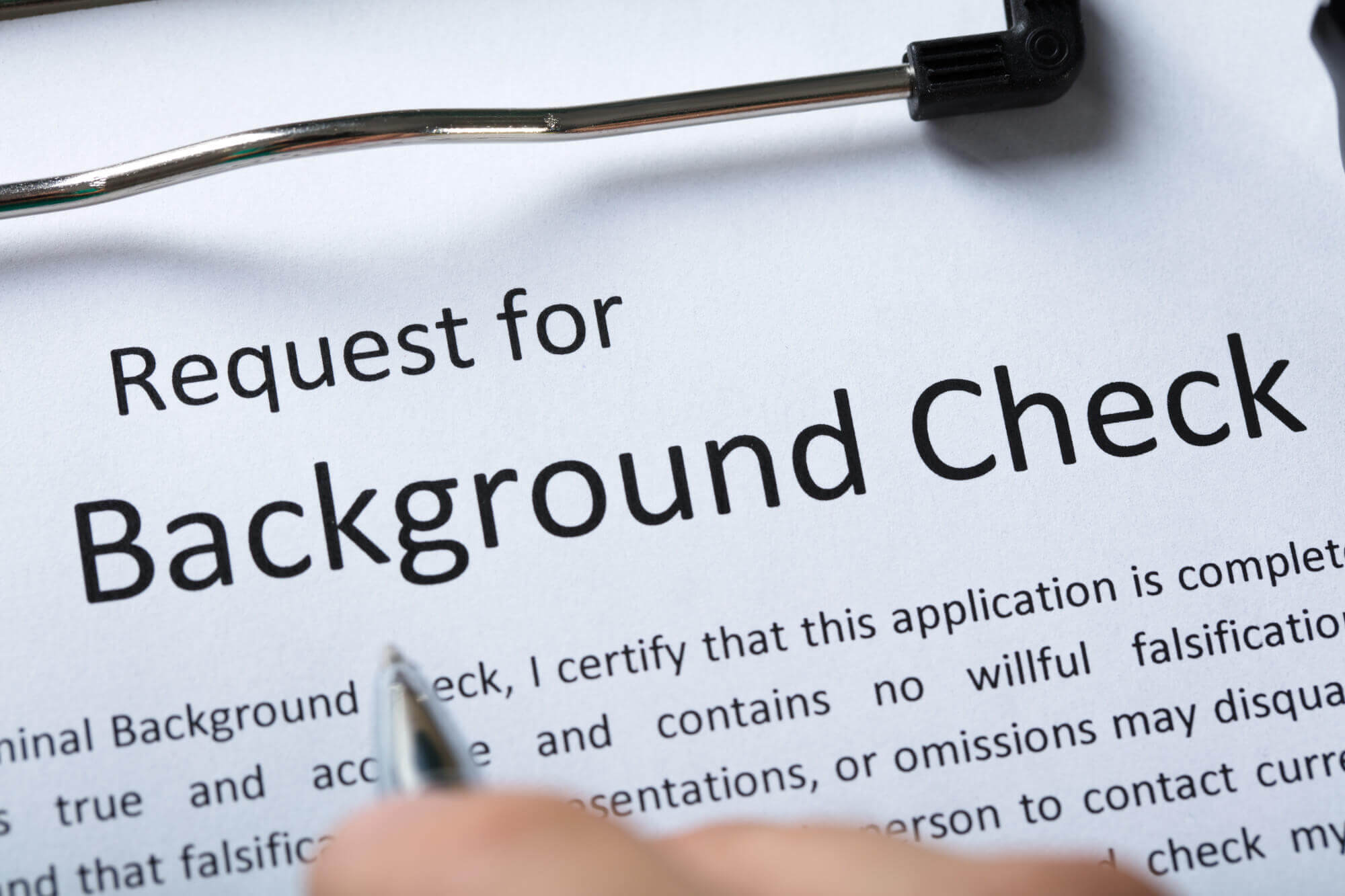 background check document